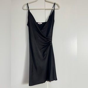 Satin black dress